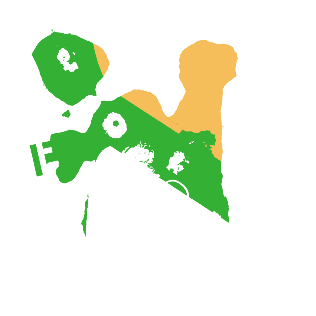 Biome Rust Map: Procedural Map, Size: 2000, Seed: 3800