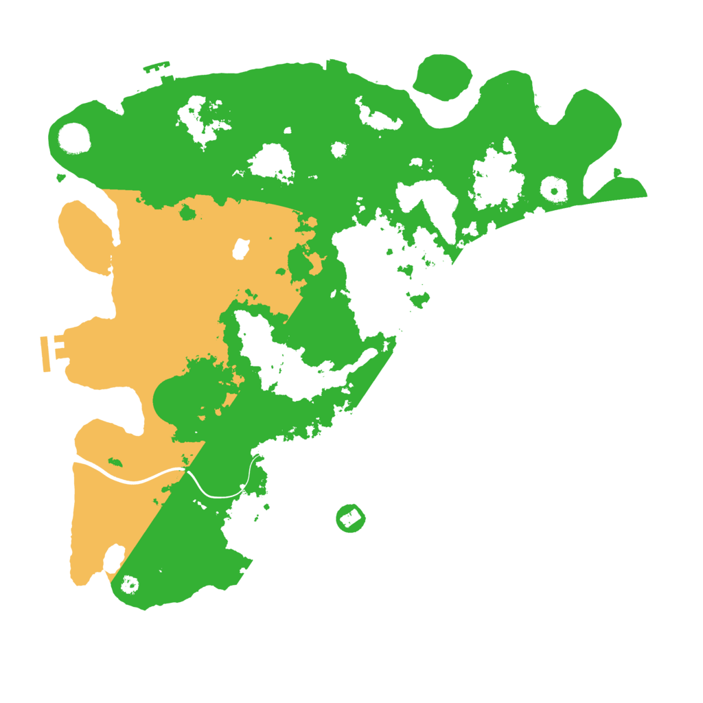 Biome Rust Map: Procedural Map, Size: 4000, Seed: 350054