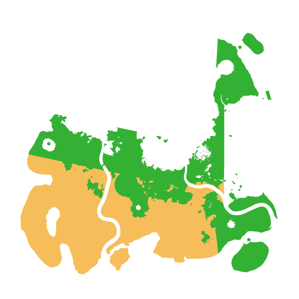 Biome Rust Map: Procedural Map, Size: 3500, Seed: 49815198