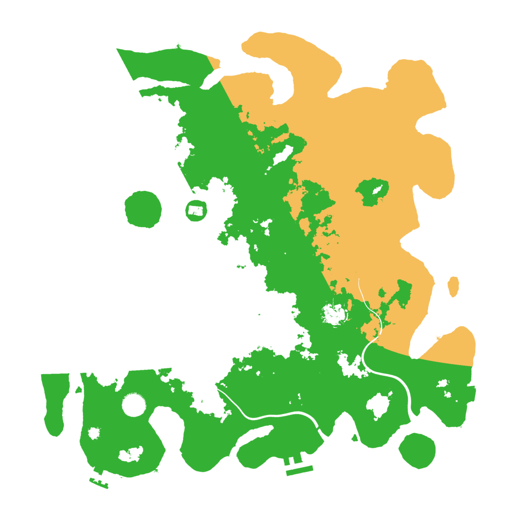 Biome Rust Map: Procedural Map, Size: 3800, Seed: 511533