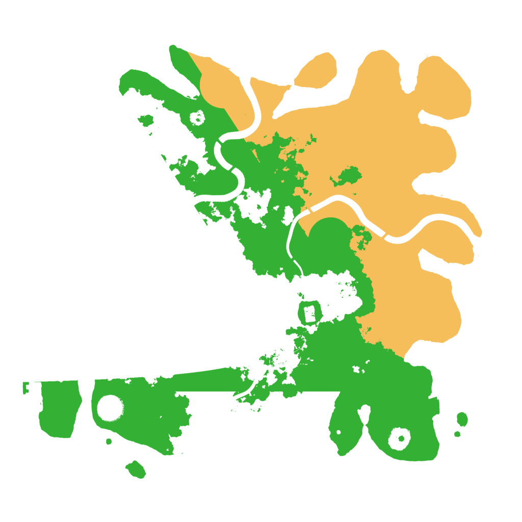 Biome Rust Map: Procedural Map, Size: 3500, Seed: 48371262