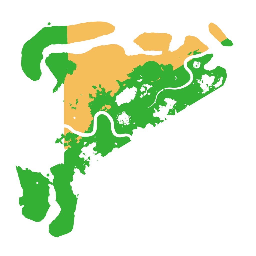 Biome Rust Map: Procedural Map, Size: 3500, Seed: 10101474