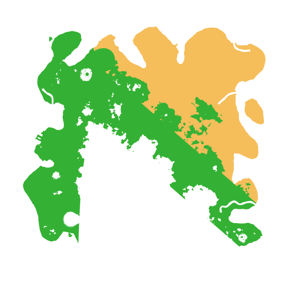 Biome Rust Map: Procedural Map, Size: 3500, Seed: 9421