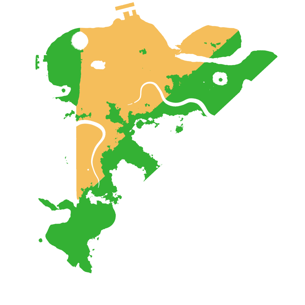 Biome Rust Map: Procedural Map, Size: 3200, Seed: 1213132