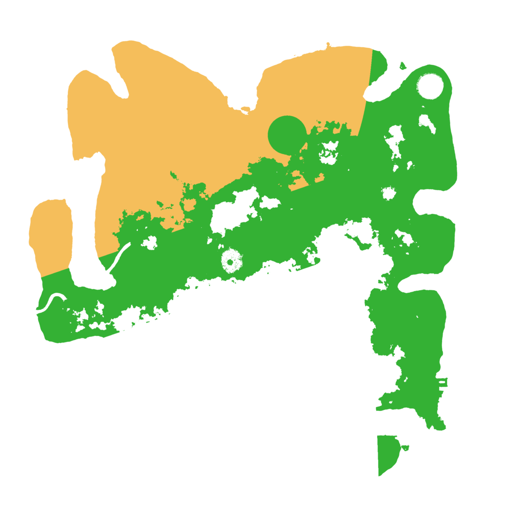 Biome Rust Map: Procedural Map, Size: 3500, Seed: 234339195
