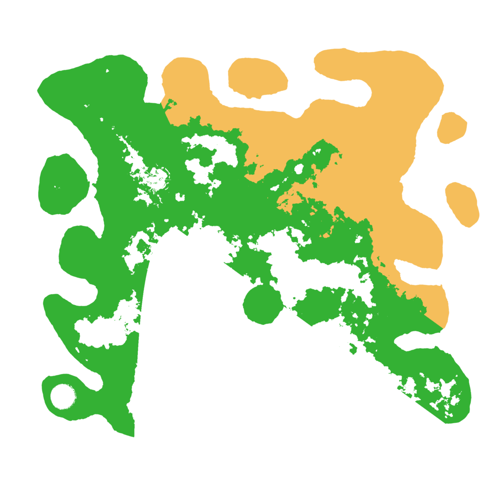 Biome Rust Map: Barren, Size: 3550, Seed: 551614