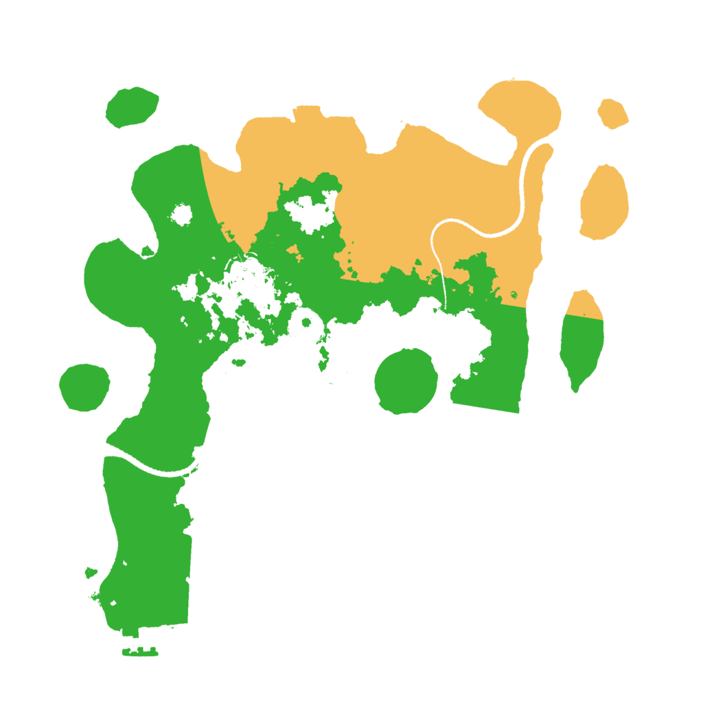Biome Rust Map: Procedural Map, Size: 3000, Seed: 1252934875