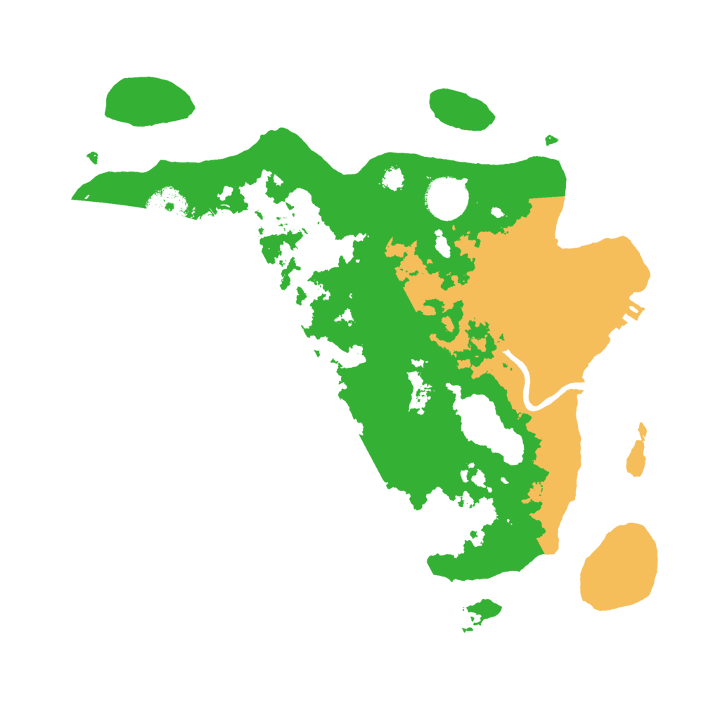 Biome Rust Map: Procedural Map, Size: 3000, Seed: 4235978