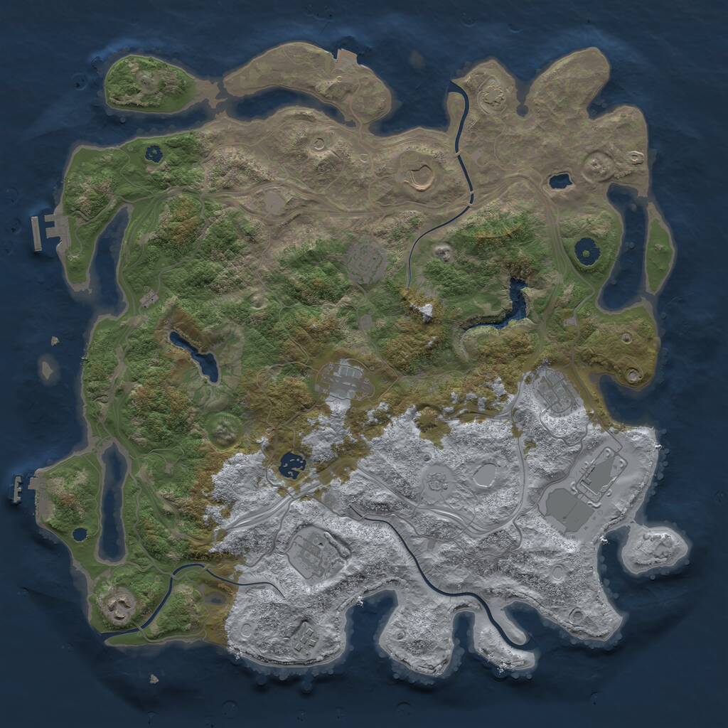 Rust Map: Procedural Map, Size: 4250, Seed: 138982586, 15 Monuments