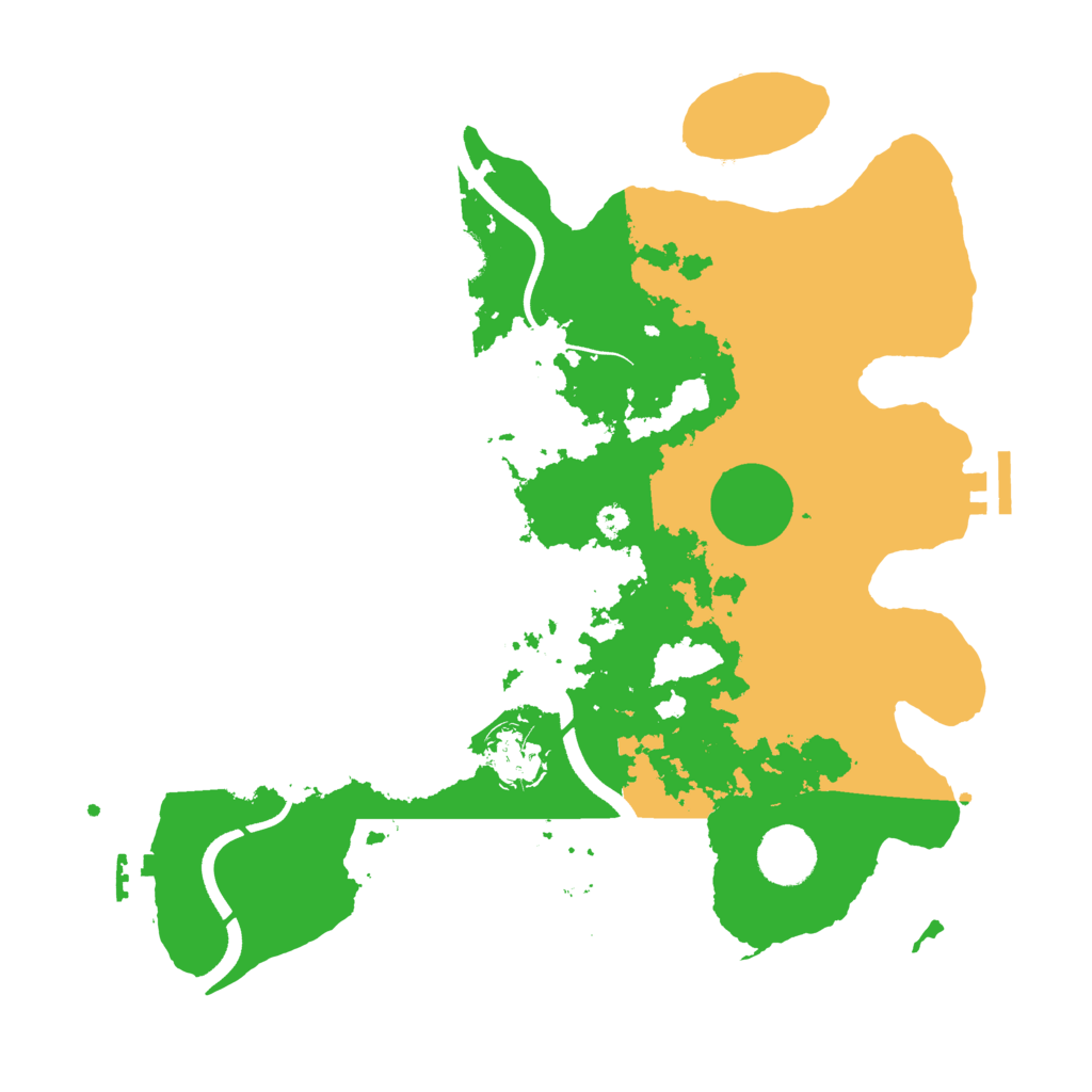 Biome Rust Map: Procedural Map, Size: 3500, Seed: 487229566