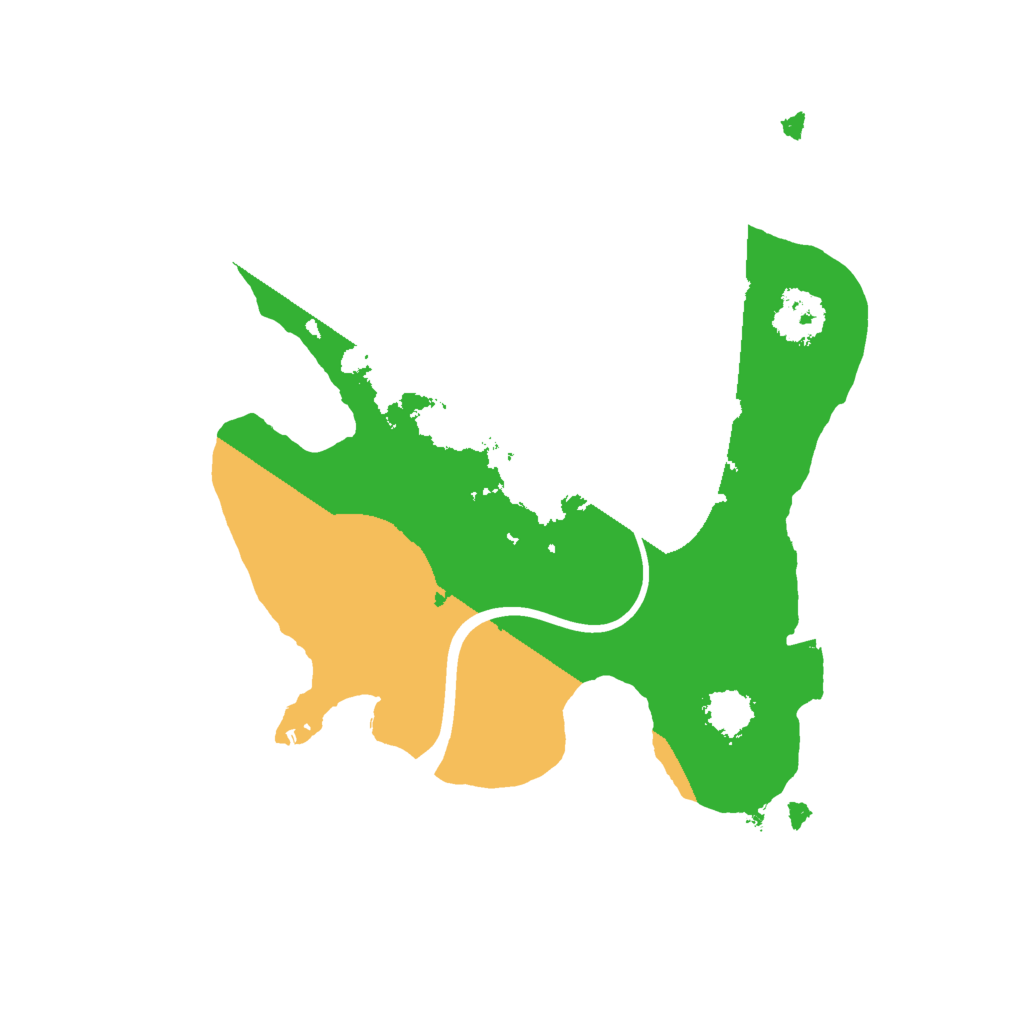 Biome Rust Map: Procedural Map, Size: 2000, Seed: 1129