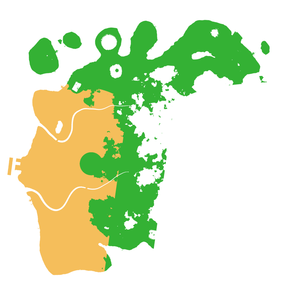 Biome Rust Map: Procedural Map, Size: 3500, Seed: 1219967565