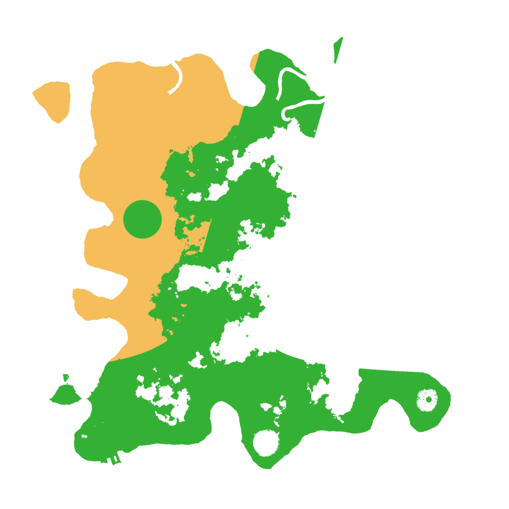 Biome Rust Map: Procedural Map, Size: 3500, Seed: 79300609
