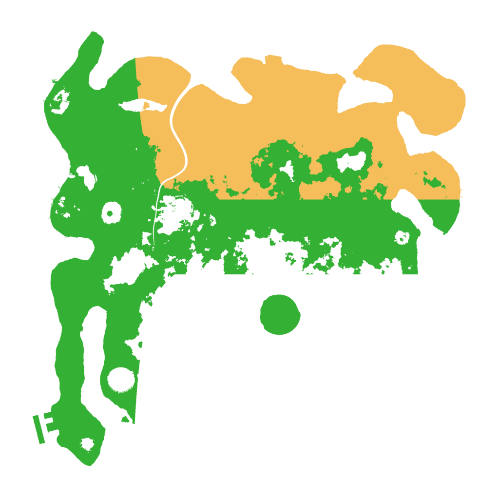 Biome Rust Map: Procedural Map, Size: 3500, Seed: 89155228