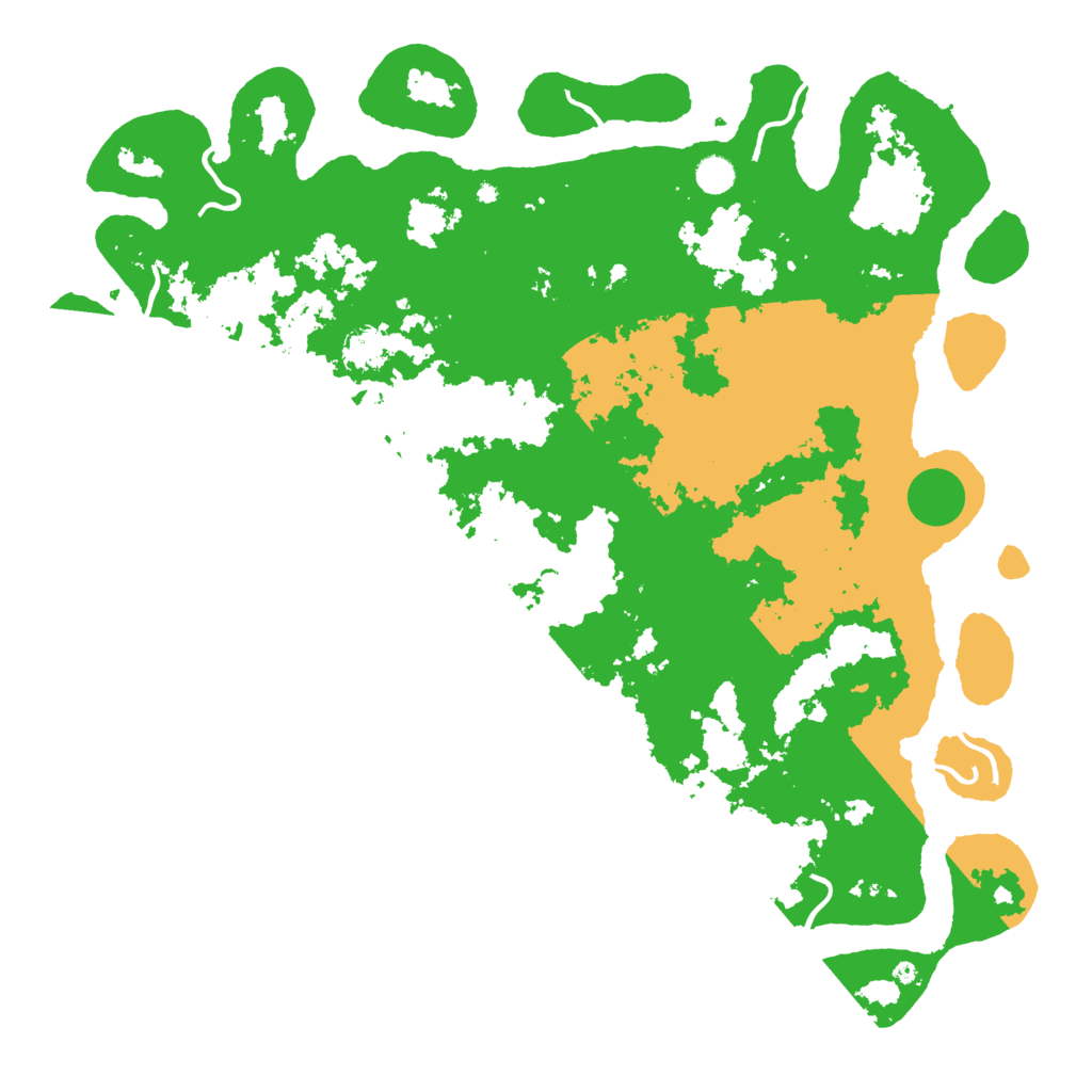 Biome Rust Map: Procedural Map, Size: 5000, Seed: 27688