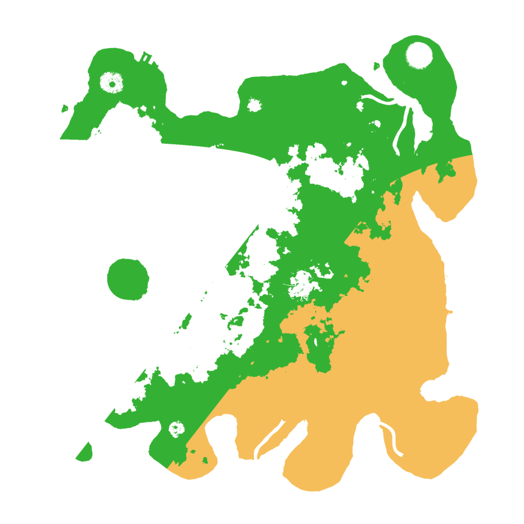 Biome Rust Map: Procedural Map, Size: 3500, Seed: 999540077
