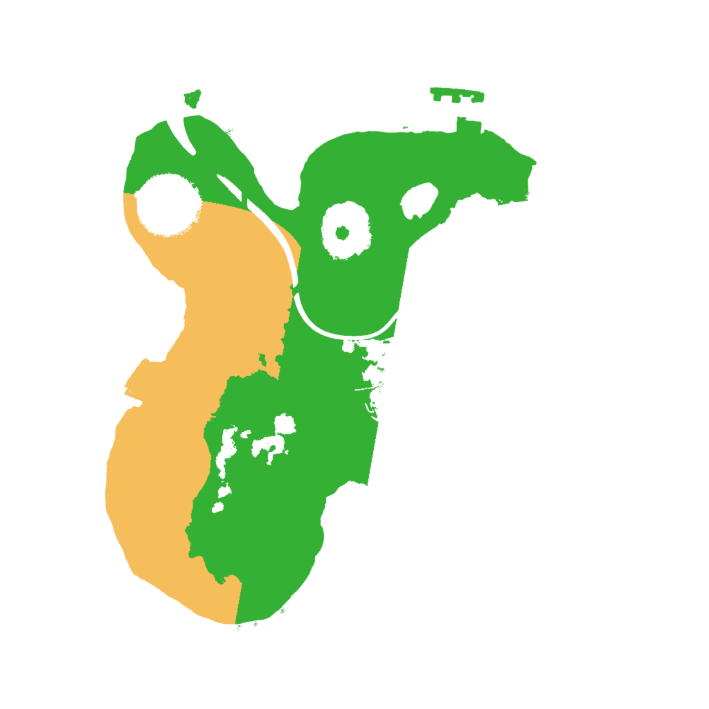 Biome Rust Map: Procedural Map, Size: 2000, Seed: 371788563