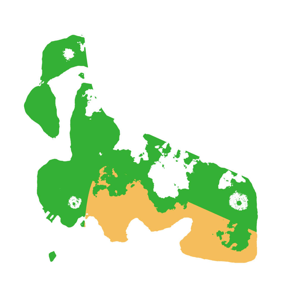 Biome Rust Map: Procedural Map, Size: 2500, Seed: 30130