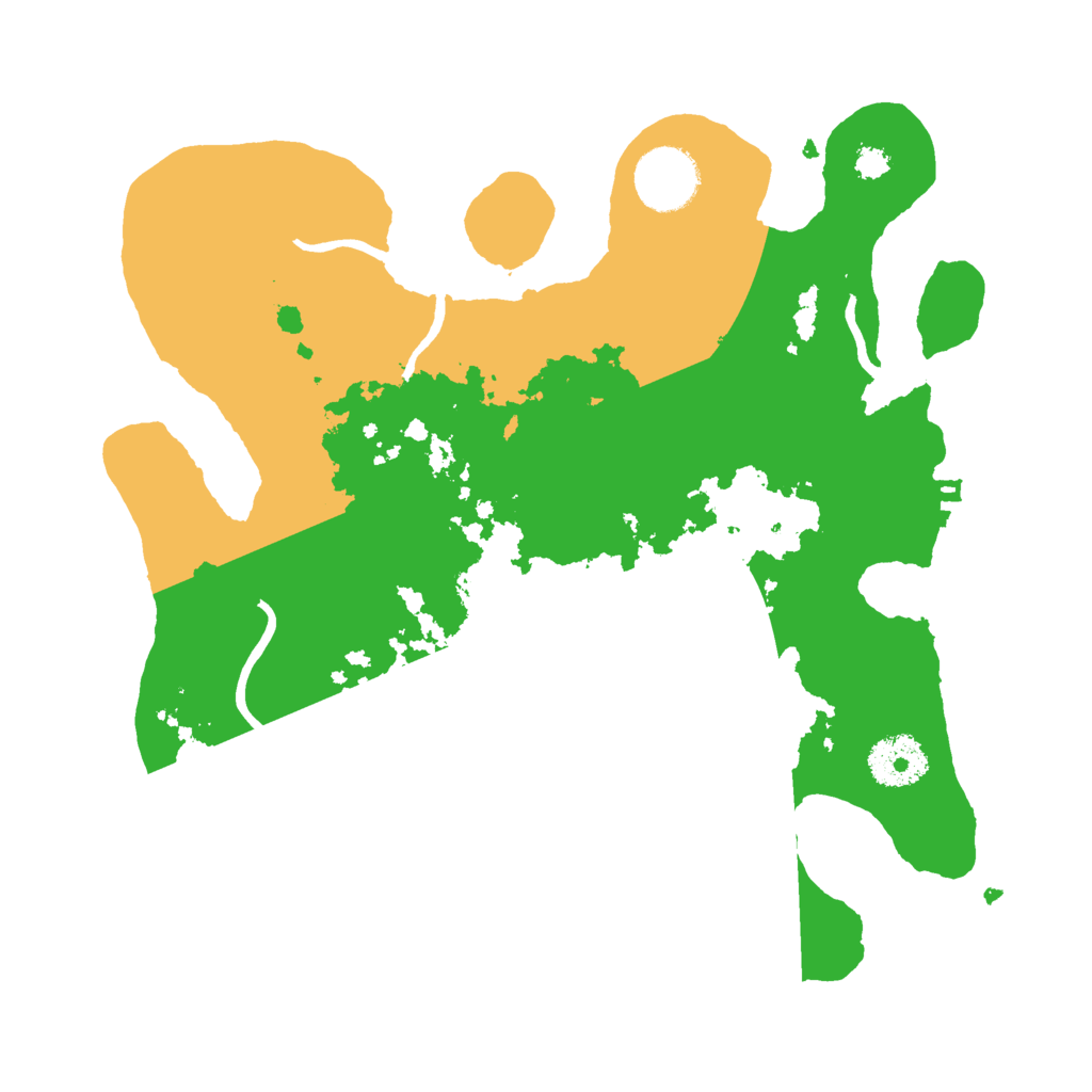 Biome Rust Map: Procedural Map, Size: 3000, Seed: 391311694