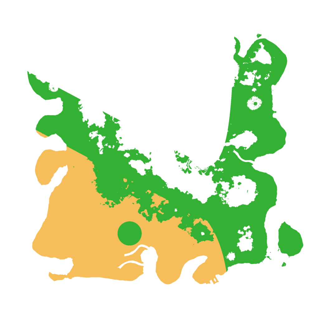 Biome Rust Map: Procedural Map, Size: 3500, Seed: 468255555