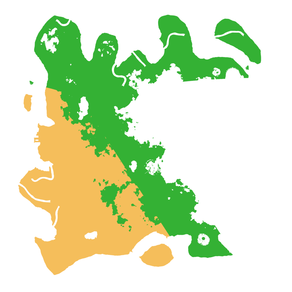 Biome Rust Map: Procedural Map, Size: 3700, Seed: 132154173