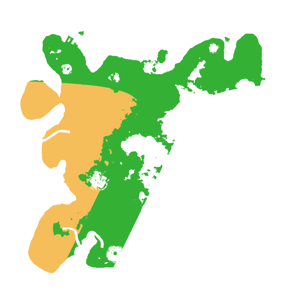 Biome Rust Map: Procedural Map, Size: 3000, Seed: 45152