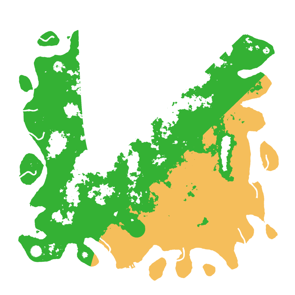 Biome Rust Map: Procedural Map, Size: 4600, Seed: 793197