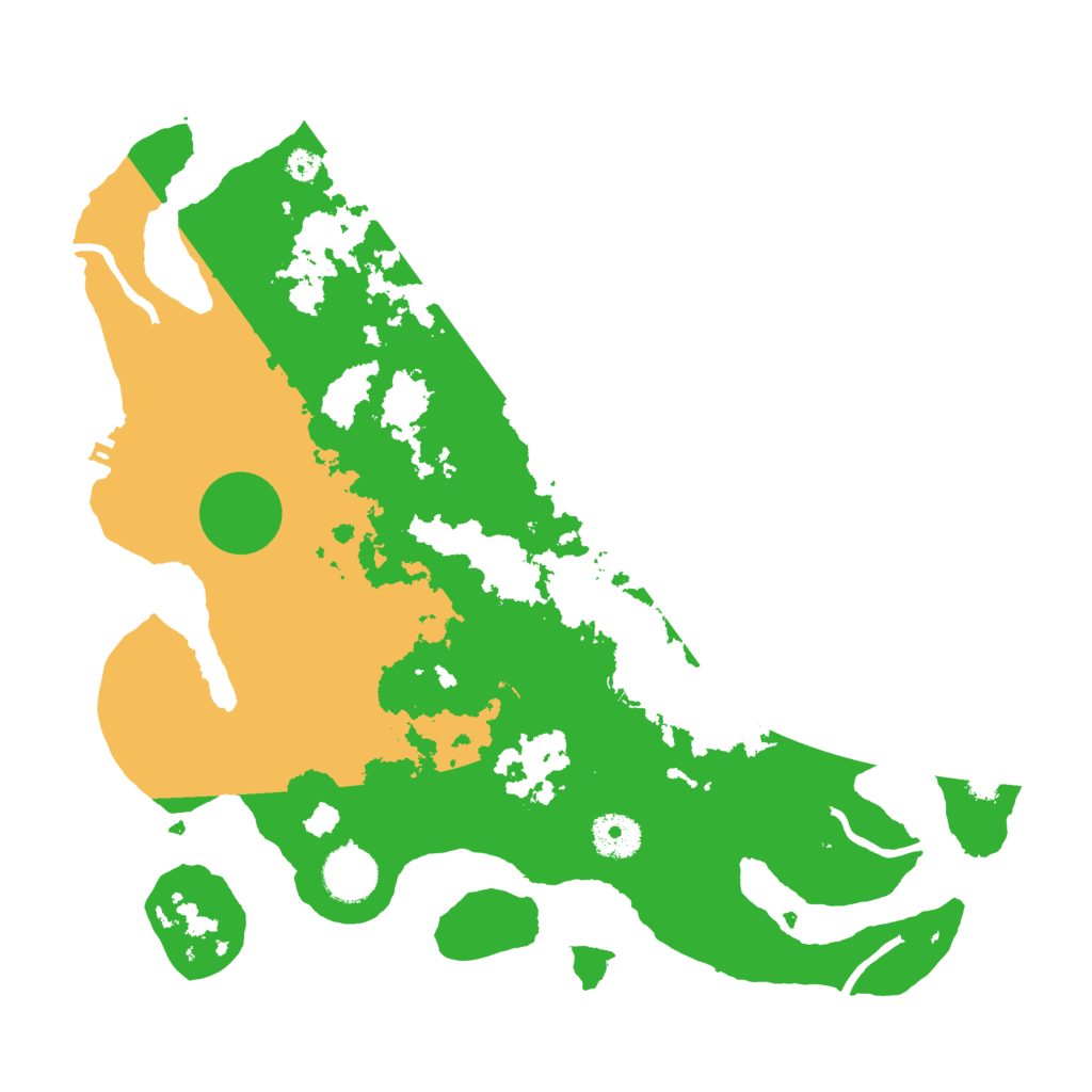 Biome Rust Map: Procedural Map, Size: 3500, Seed: 462756247