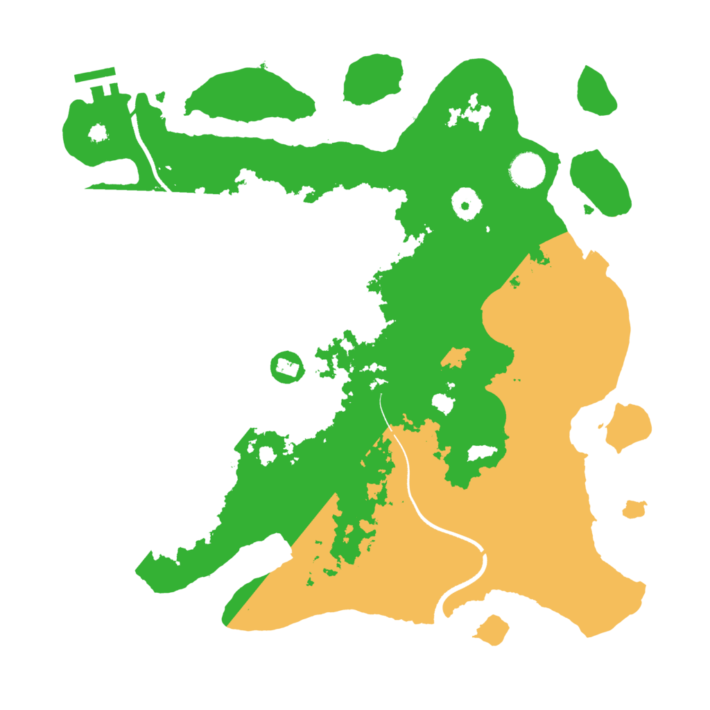 Biome Rust Map: Procedural Map, Size: 3500, Seed: 1327707862