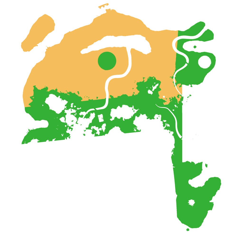 Biome Rust Map: Procedural Map, Size: 3500, Seed: 82943450