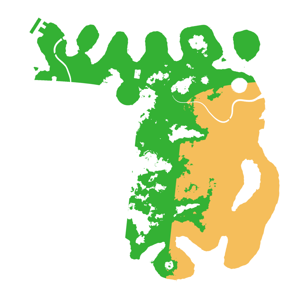 Biome Rust Map: Procedural Map, Size: 3500, Seed: 94191765