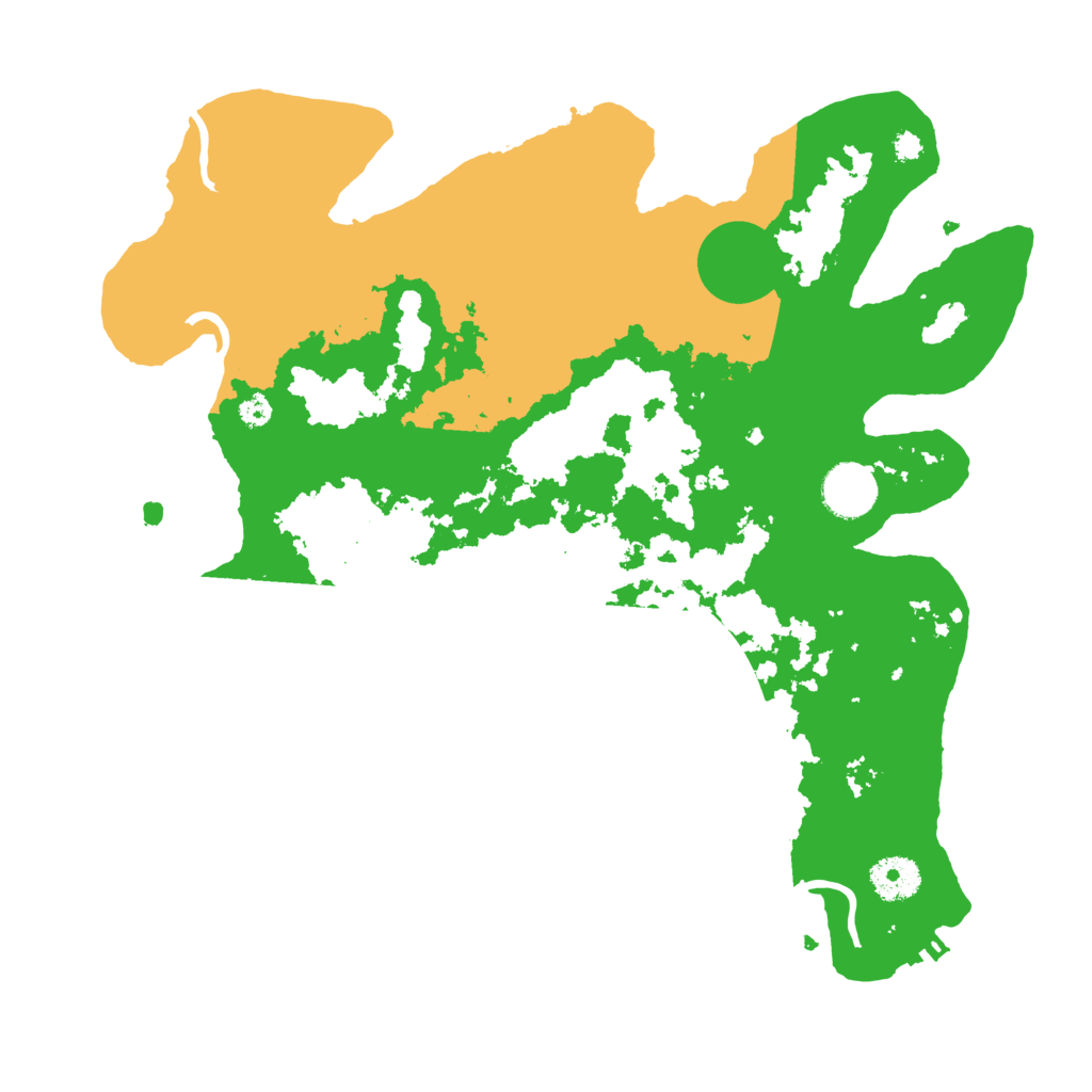 Biome Rust Map: Procedural Map, Size: 3500, Seed: 64396565
