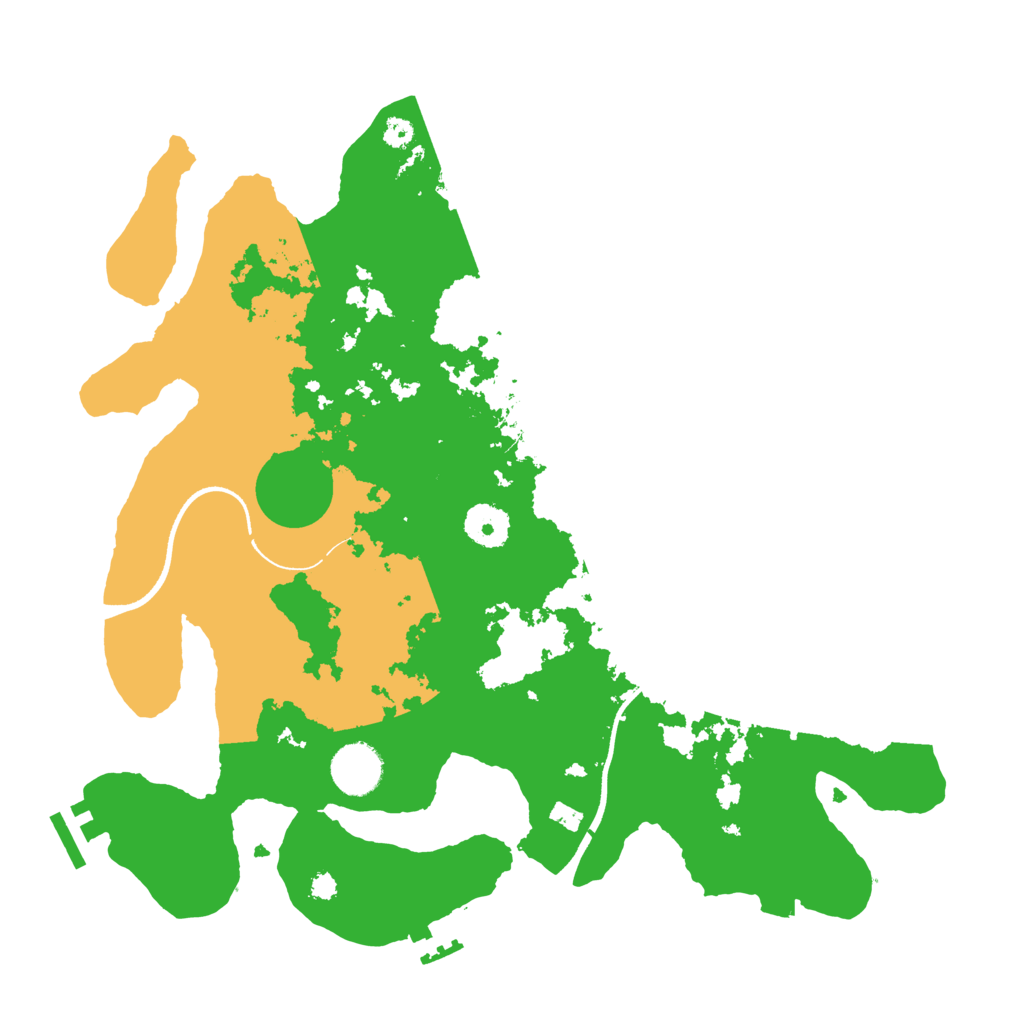 Biome Rust Map: Procedural Map, Size: 3500, Seed: 17426124