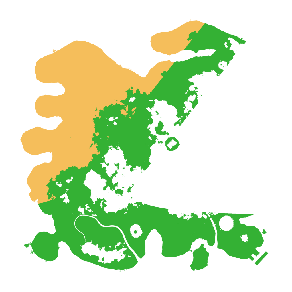 Biome Rust Map: Procedural Map, Size: 3500, Seed: 612267117