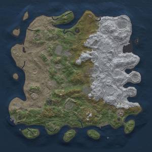 Thumbnail Rust Map: Procedural Map, Size: 4250, Seed: 945893930, 18 Monuments