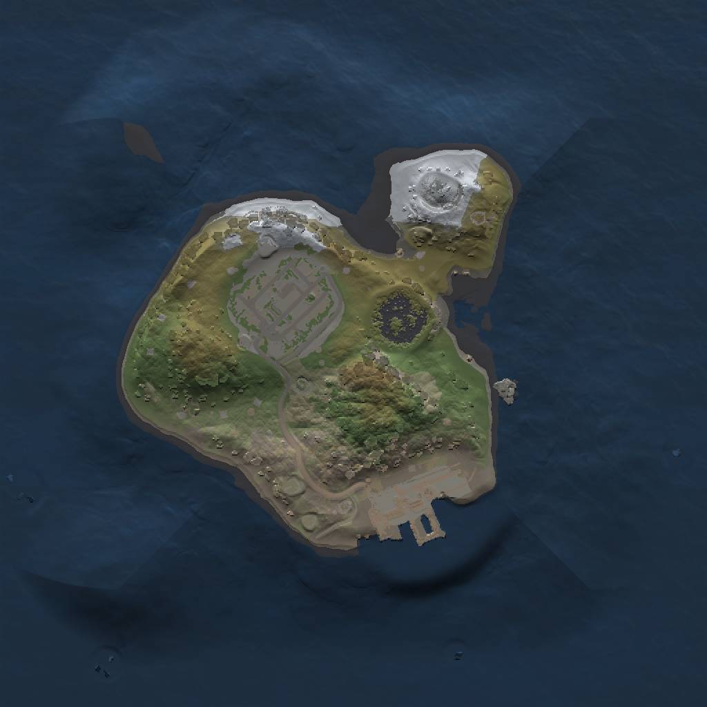 Rust Map: Procedural Map, Size: 1500, Seed: 1099313629, 5 Monuments