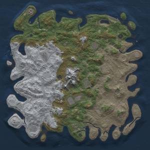 Thumbnail Rust Map: Procedural Map, Size: 5000, Seed: 1975576228, 18 Monuments