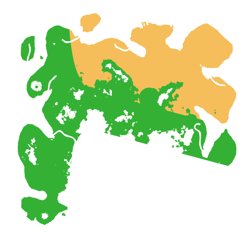 Biome Rust Map: Procedural Map, Size: 3500, Seed: 81624662