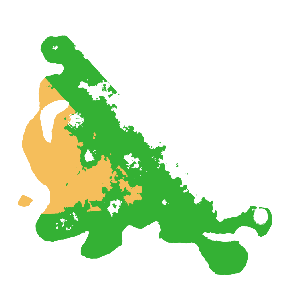 Biome Rust Map: Barren, Size: 3550, Seed: 399145