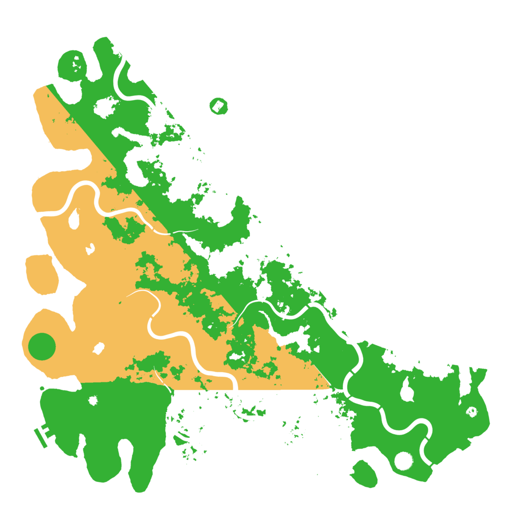 Biome Rust Map: Procedural Map, Size: 5000, Seed: 5101992