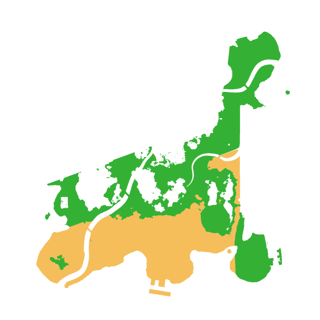 Biome Rust Map: Procedural Map, Size: 3000, Seed: 260391376