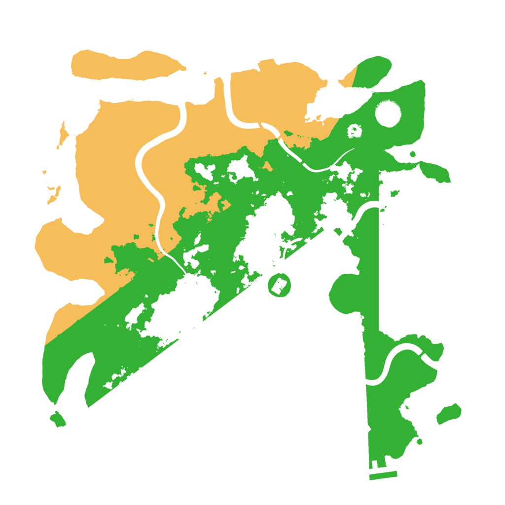 Biome Rust Map: Procedural Map, Size: 3500, Seed: 4396951
