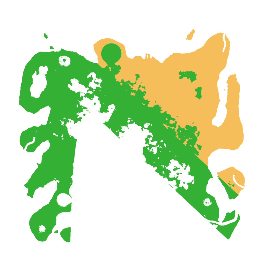 Biome Rust Map: Procedural Map, Size: 3500, Seed: 12500