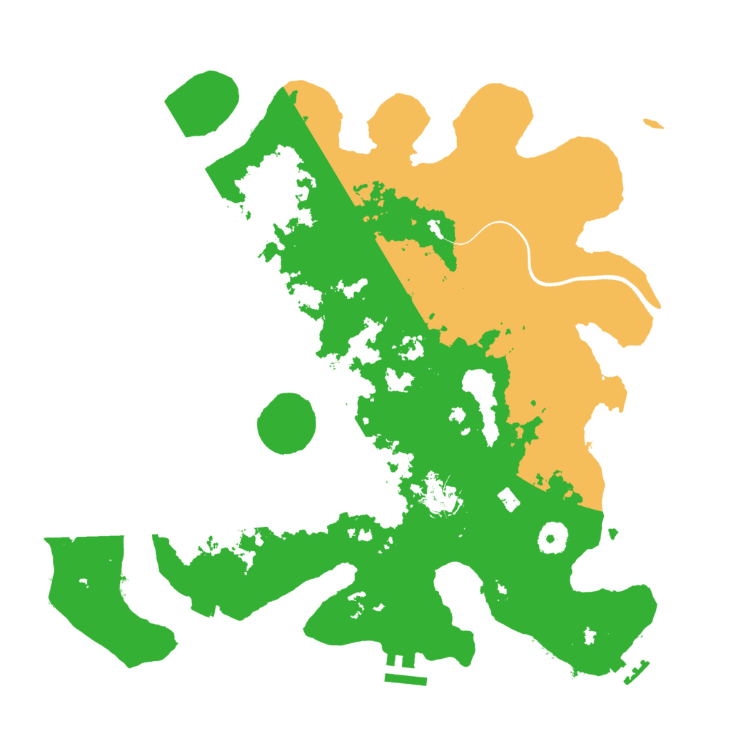 Biome Rust Map: Procedural Map, Size: 3500, Seed: 407850846