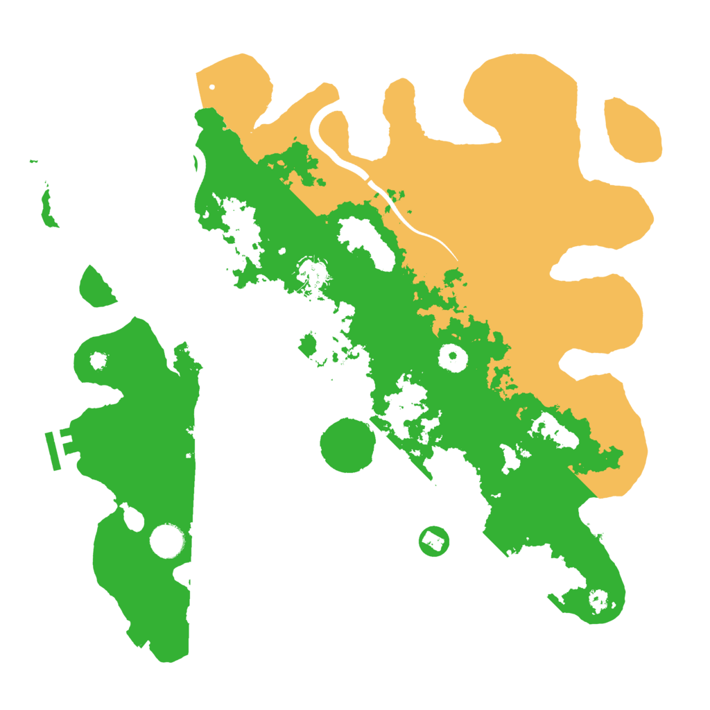 Biome Rust Map: Procedural Map, Size: 3700, Seed: 590501034
