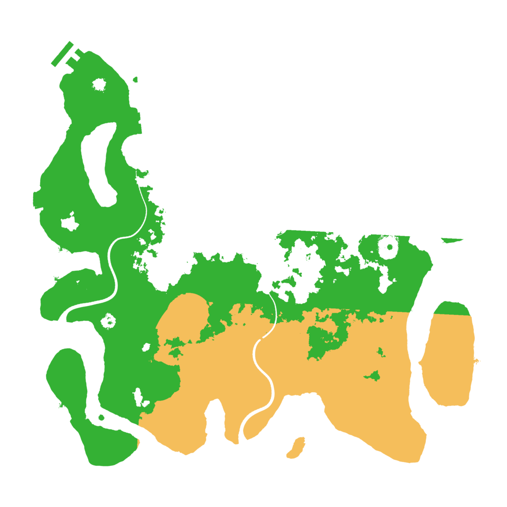 Biome Rust Map: Procedural Map, Size: 3500, Seed: 310501