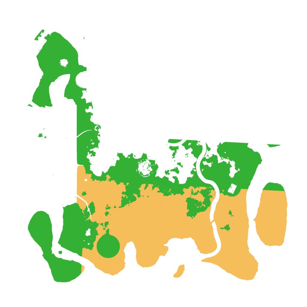 Biome Rust Map: Procedural Map, Size: 3500, Seed: 310501