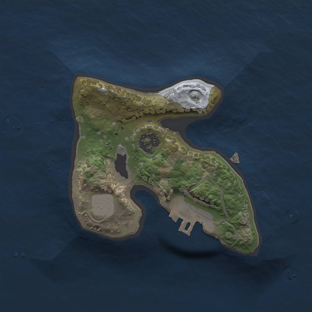 Rust Map: Procedural Map, Size: 1500, Seed: 1426296027, 4 Monuments