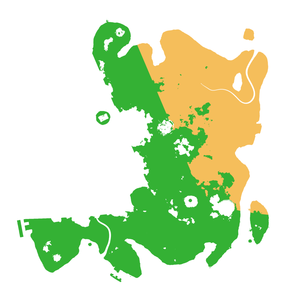 Biome Rust Map: Procedural Map, Size: 3500, Seed: 82059927
