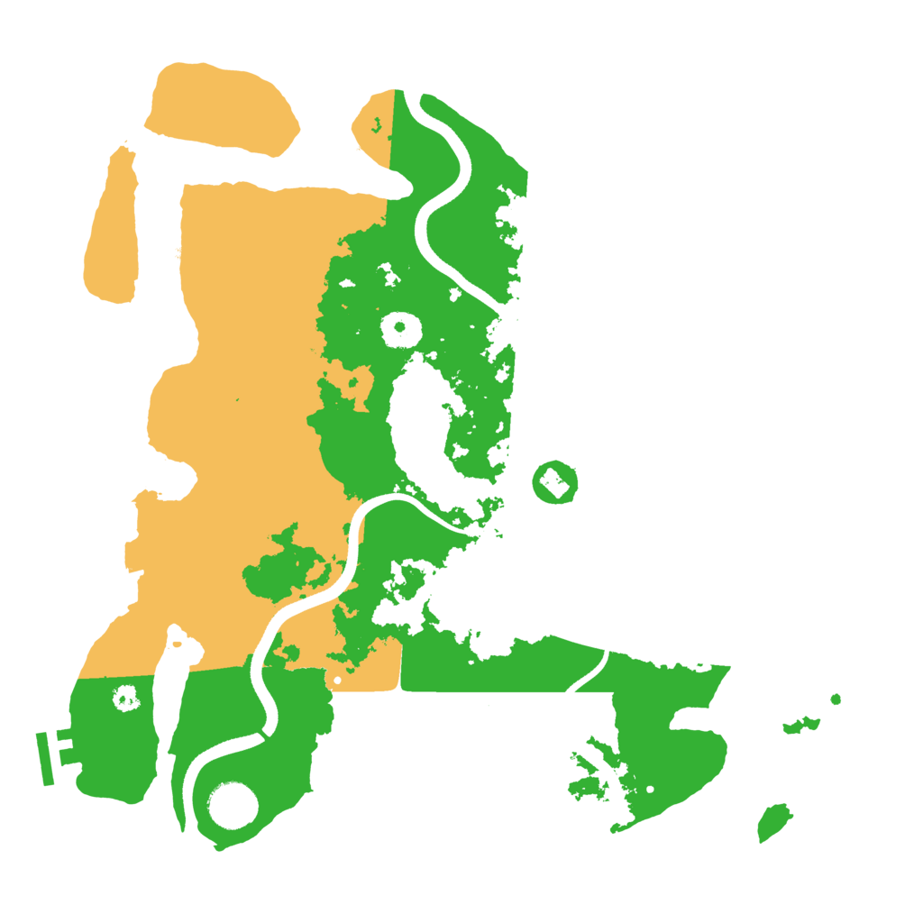 Biome Rust Map: Procedural Map, Size: 3500, Seed: 97917447